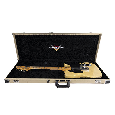 Fender Custom Shop 1951 Nocaster Relic Akçaağaç Klavye Faded Aged Nocaster Blonde Elektro Gitar